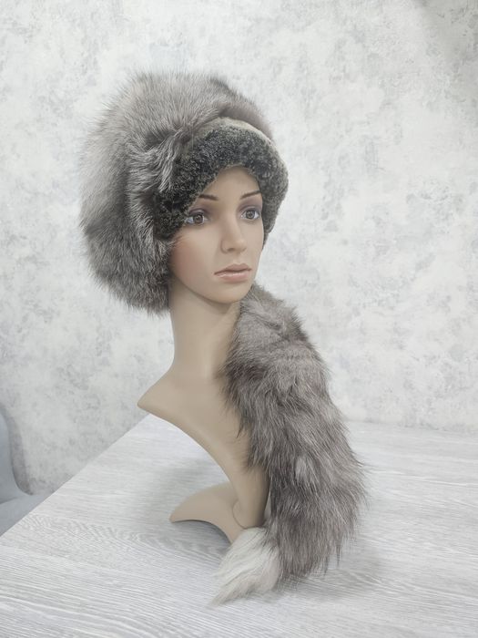 Шапки из песца 3 вида