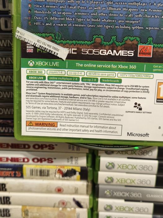 Joc/jocuri Terraria Xbox360 original gen super Mario