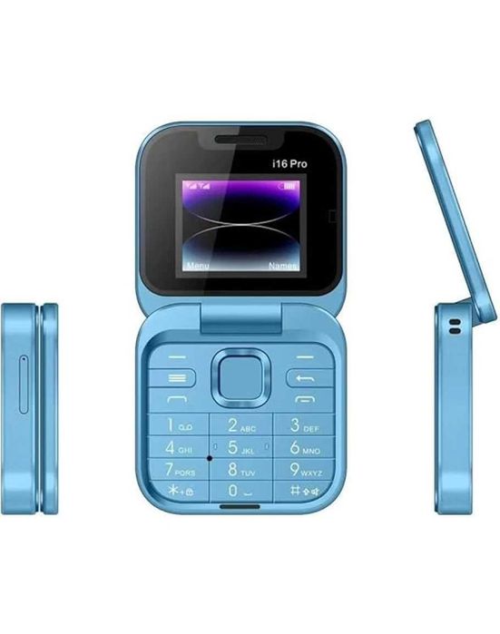 Мини телефон i16 Pro, две SIM карти, SD карта, FM, камера, LED