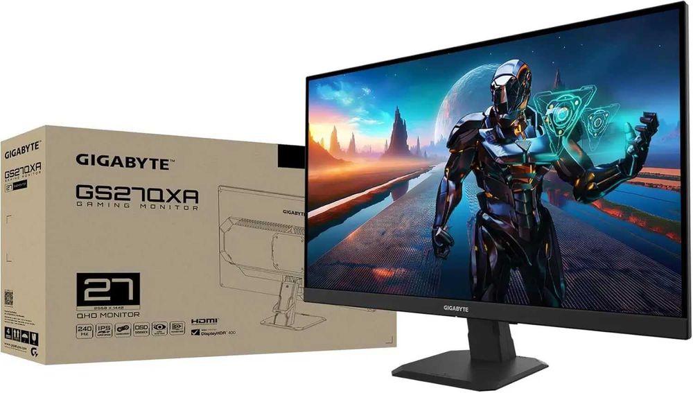 Monitor LED GIGABYTE Gaming GS27QXA 27 inch QHD IPS 1 ms 240 Hz HDR