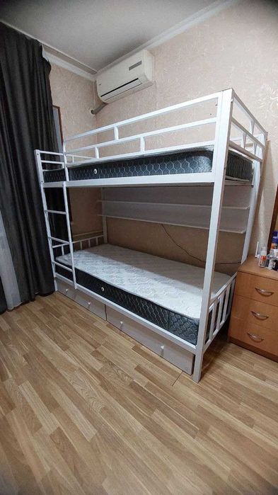 Металлическая Двухъярусная Кровать