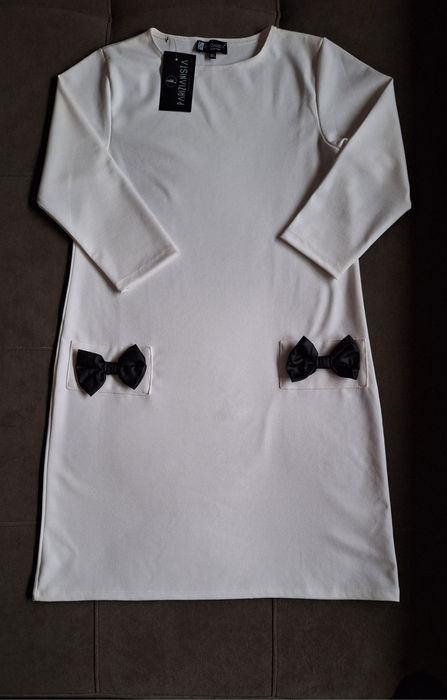 Нова бяла рокля М-Л