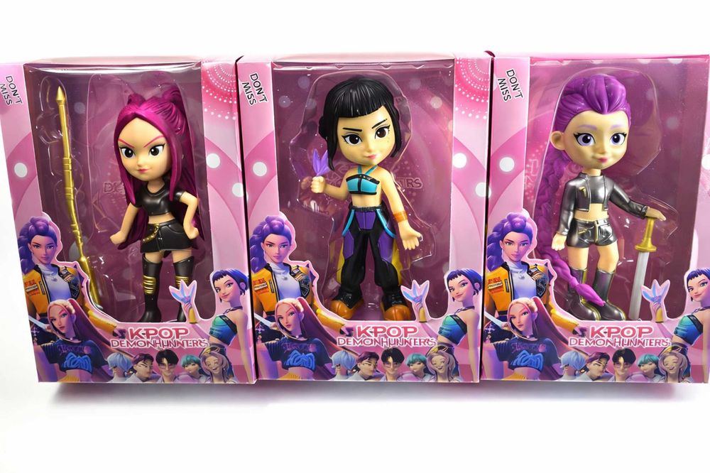 Три модела Големи Фигури на K-POP Demon Hunters – Rumi, Mira и Zoey