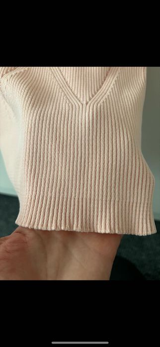 Дамска блуза с поло, без ръкав