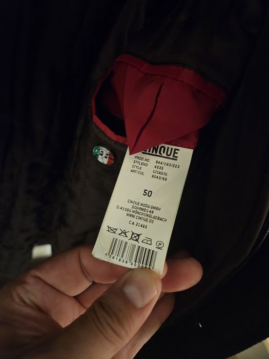 Palton Bărbați CINQUE Model CITASTE - Mărime 50 - Nou, Nepurtat (Lână Virgină)