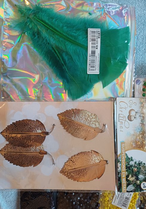 Голям лот материали за бижута, крафт и декорации