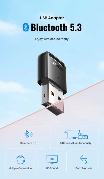 Ugreen USB Bluetooth 5.3 адаптер