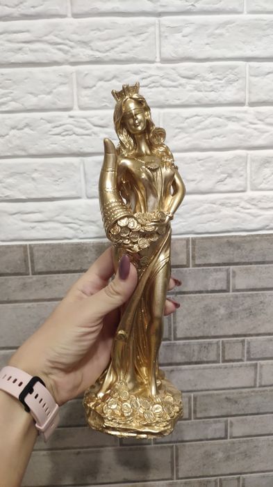 Декор для дома, денежная статуэтка Фортуна
