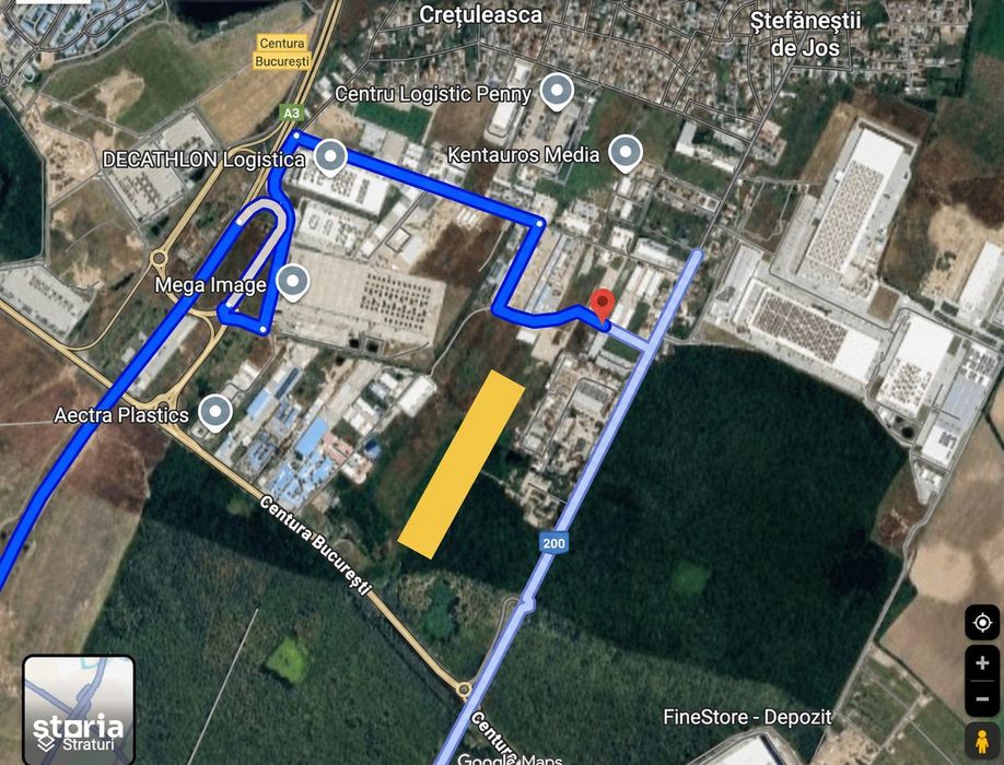 Teren industrial / logistic de vanzare – Ștefanestii de Jos | M2a1