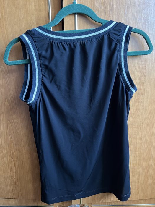 Tricou maieu Moschino negru cu argintiu