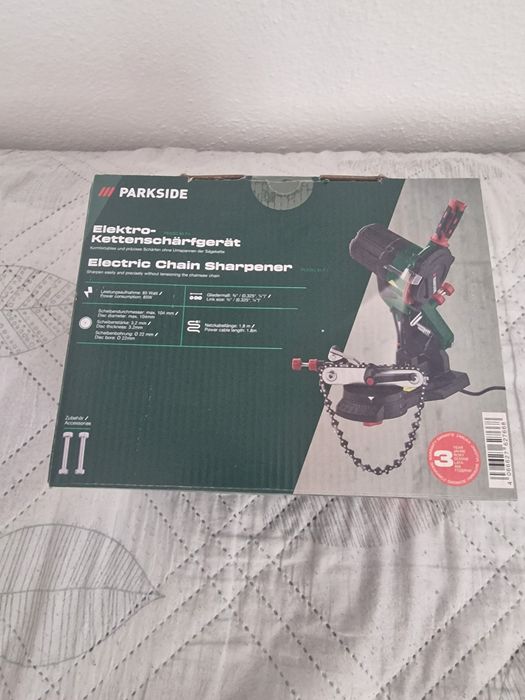 Ново PARKSIDE Електрическа маина за  заточва Вериги 3 г Гаранциа