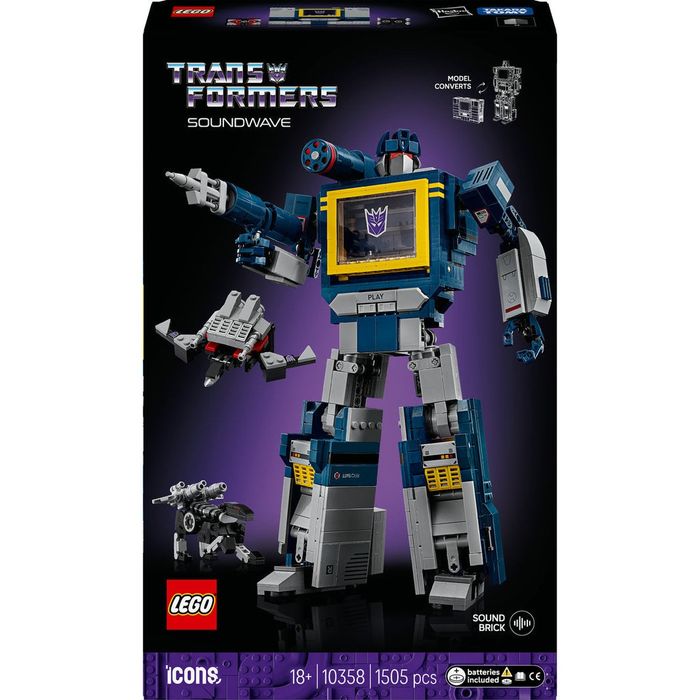 Lego 10358  Transformers Soundwave lego icons