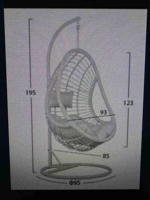 Ратанова Люлка / Висящ стол / Градинска люлка / Мебели