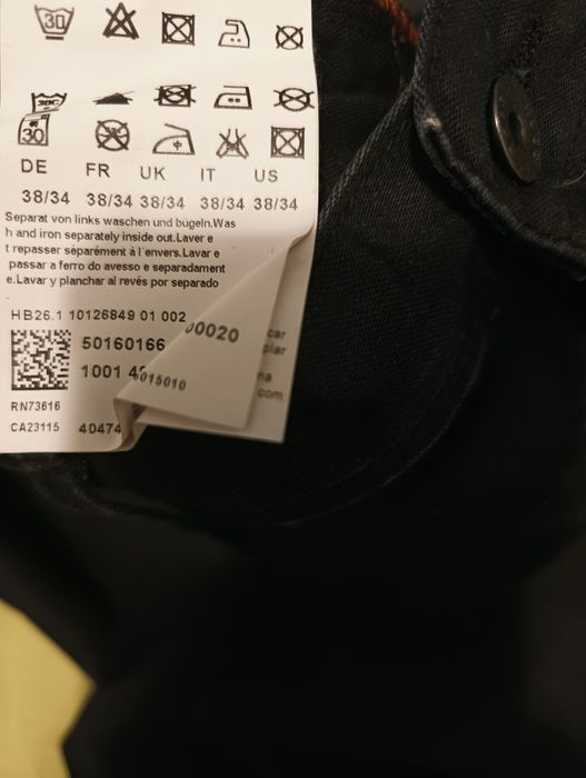 Blugi Boss regular fit origina subțirele varal w38 L 34