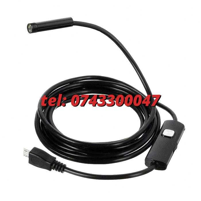 2 M Camera Endoscop / Boroscop , 6 Iluminare Lumina Led Inspectii Tehnice / Instalatii Pentru Iluminare Si Montaj Pe Echipamente Compatibile