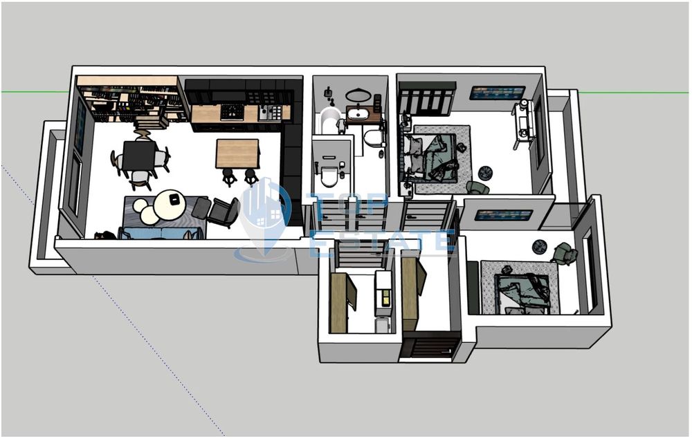 Продава се Тристаен апартамент в Велико Търново, Бузлуджа - 119 кв.м за 1005 €/кв.м - Снимка #3