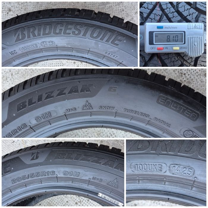 O bucată 205/55 R16 M+S iarnă - una Bridgestone