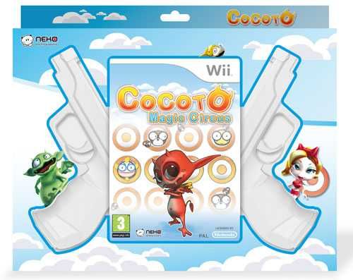 Set pistoale Nintendo Wii + cocoto magic circus /festival