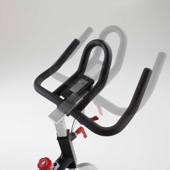 Bicicleta spinning Decathlon Domyos VS900, Volanta 20kg, Curea