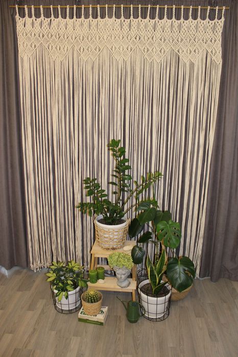 Макраме арки/фон декорации/декоративна завеса/етажерка/възглавници