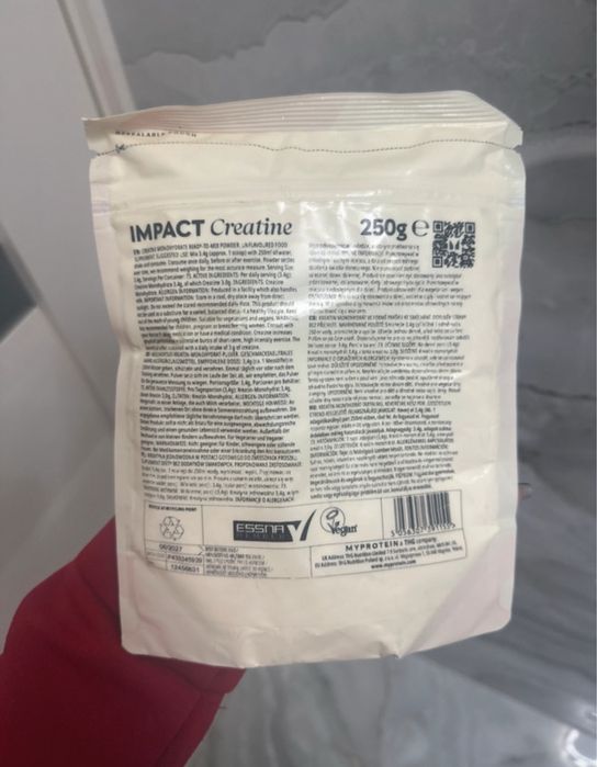 Creatina monohidrata MyProtein