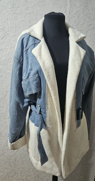 Зимно дънково палто