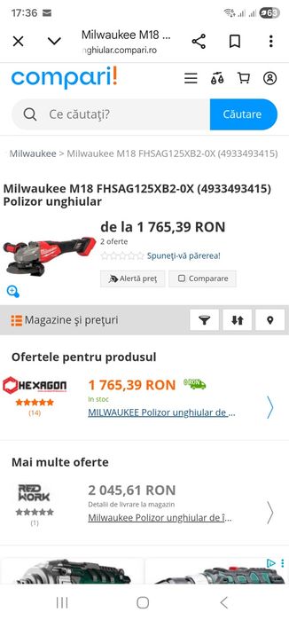 Flex milwaukee M18 FHSAG125XPDB2-0X