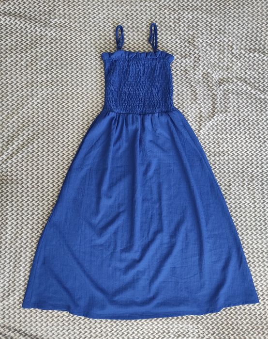 Рокля с горна част набори и ластици H&M