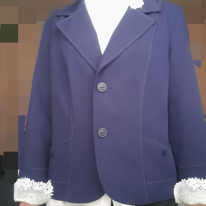 Женский синий пиджак