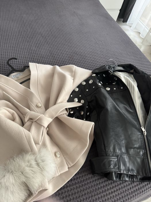 Кожено яке Zara , Жилетка Foteva