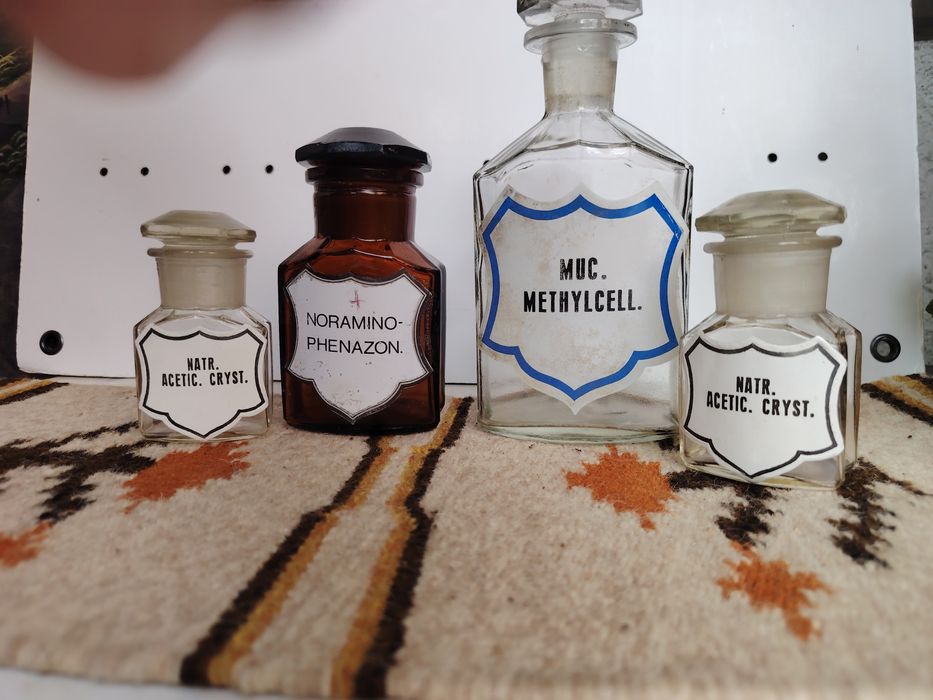 Lot de sticle de farmacie