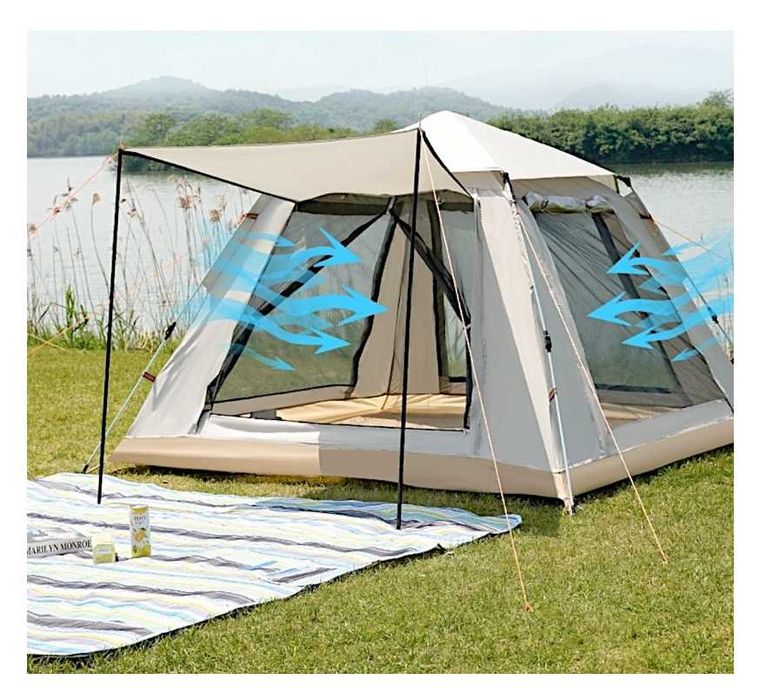 Палатка 4 местный-210х210х135 см Автомат 10 секунд Доставка бесплатно