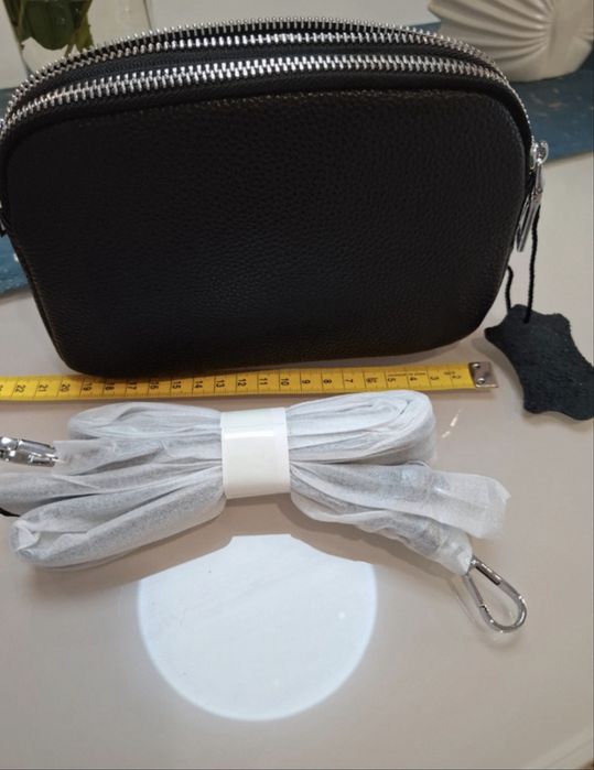 Geanta piele neagra dama