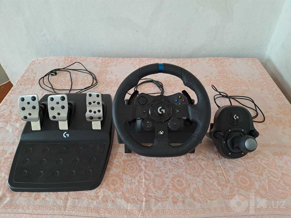 Игровой руль Logitech G923 TrueForce педали КПП(Driving Force Shifter)