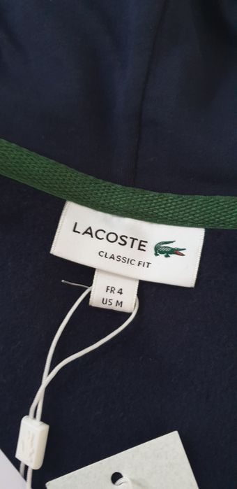 Lacoste Classic Fit  Full Zip 4 - M НОВО ОРИГИНАЛ! Мъжка с цял Цип