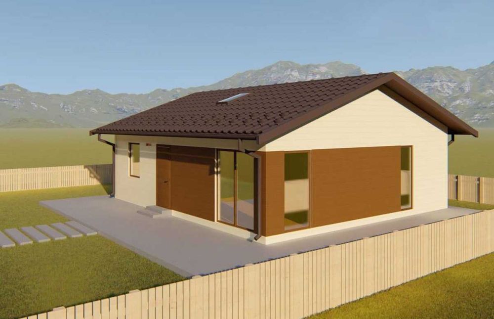 Casa Modulara, Garaje Auto, Containere din panou sandwich termoizolant