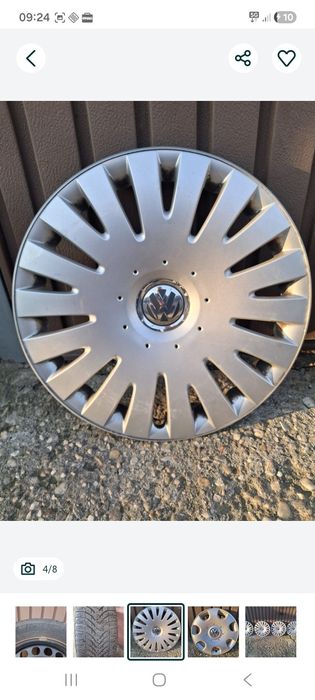 Set jante tabla 15 inch originale VW, Seat, Audi, Skoda