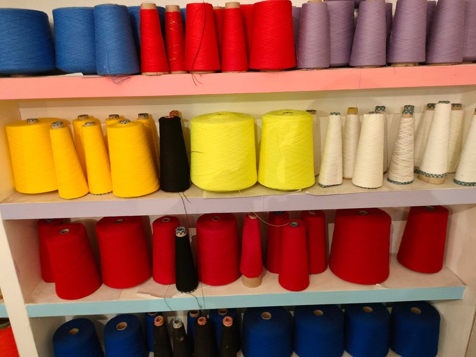 Пряжа на бобинах