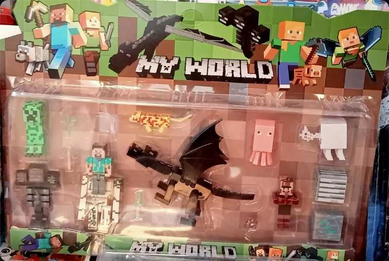 Голям комплект фигурки Майнкрафт Minecraft фигурки за игра