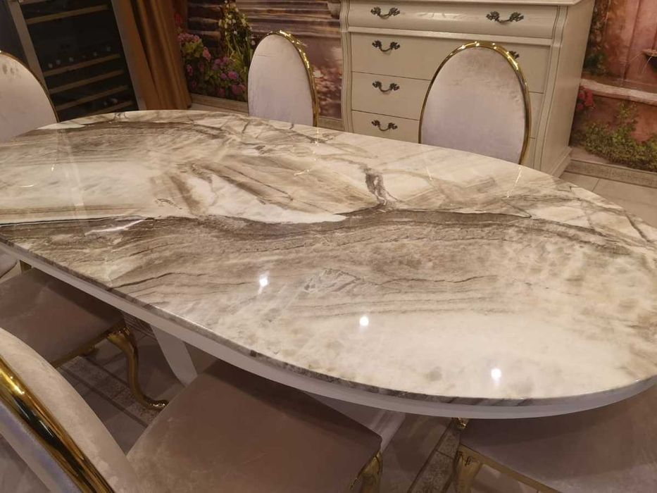 Стол из мрамора, столешницы для столов)