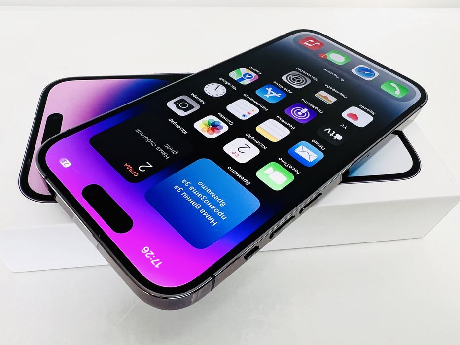Apple iPhone 14 Pro 128GB Deep Purple 100% Батерия! Гаранция!