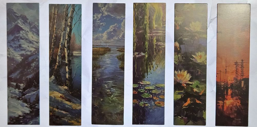 Книгоразделители с пейзажи