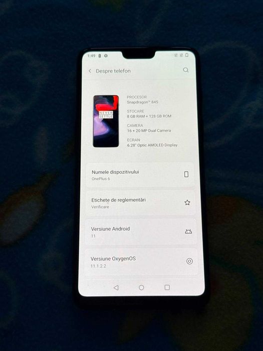 OnePlus 6 128GB 8GB Ram