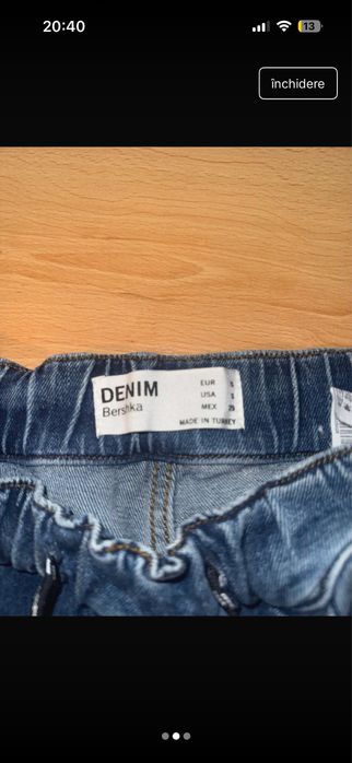 Pantaloni de blugi cu şnur