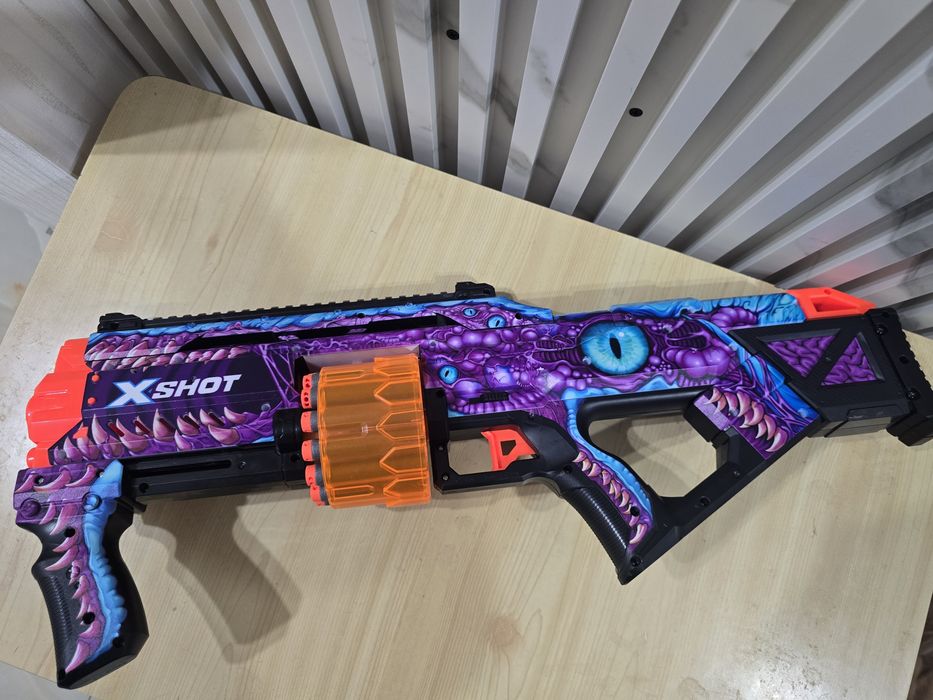 Бластер Zuru X Shot Skins - Enigma, с барабан