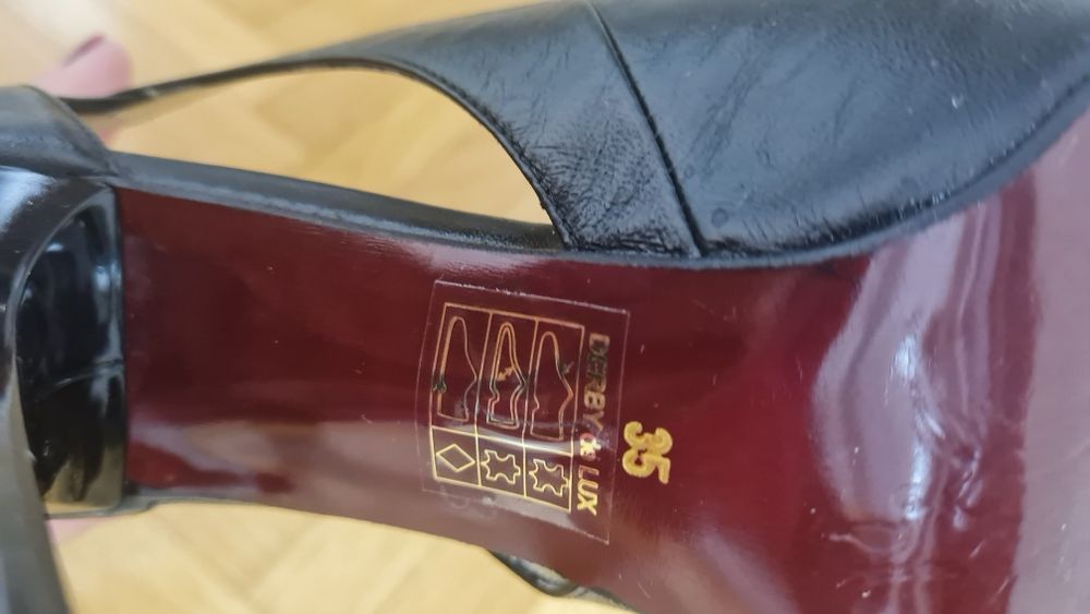 Pantofi cu toc piele naturala 35