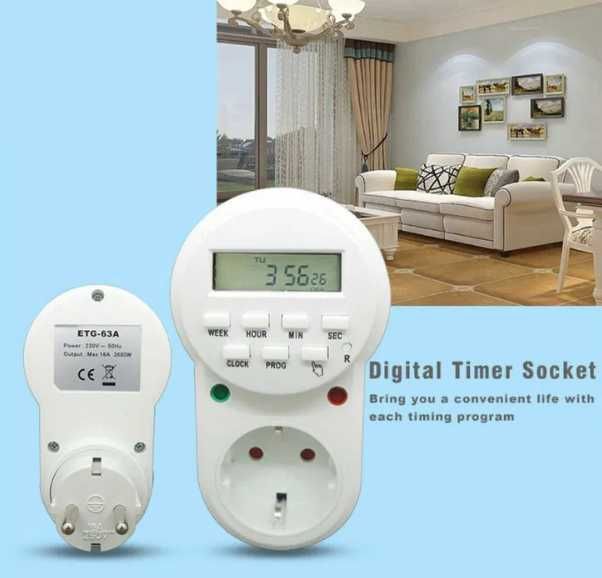Таймер-розетка электронный