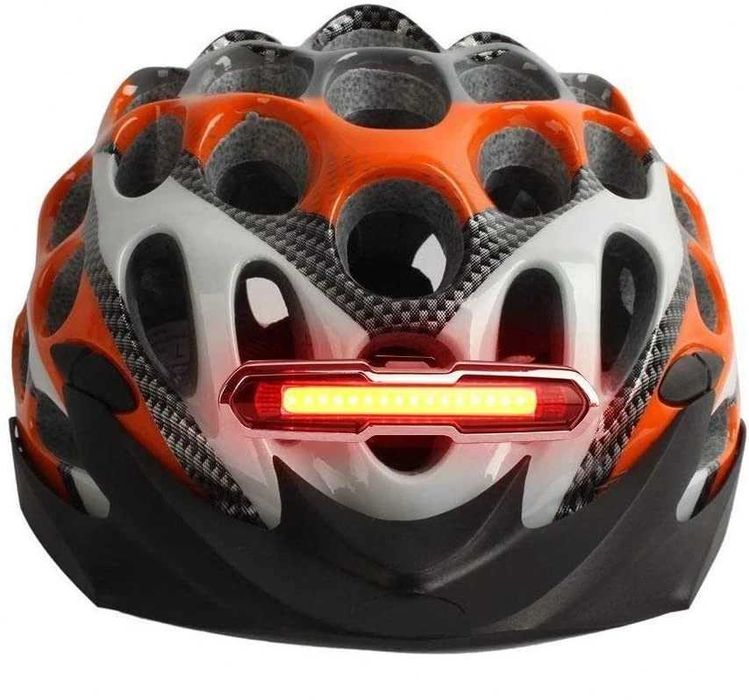 Lumini spate casca stop LED incarcare USB pt bicicleta, trotineta