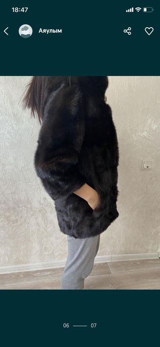 Шуба  80000тг. Б/у