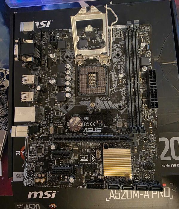 Procesor Intel i5-7400 + Cooler / Placă de Bază MSI A520M - SEPARAT sau PACHET